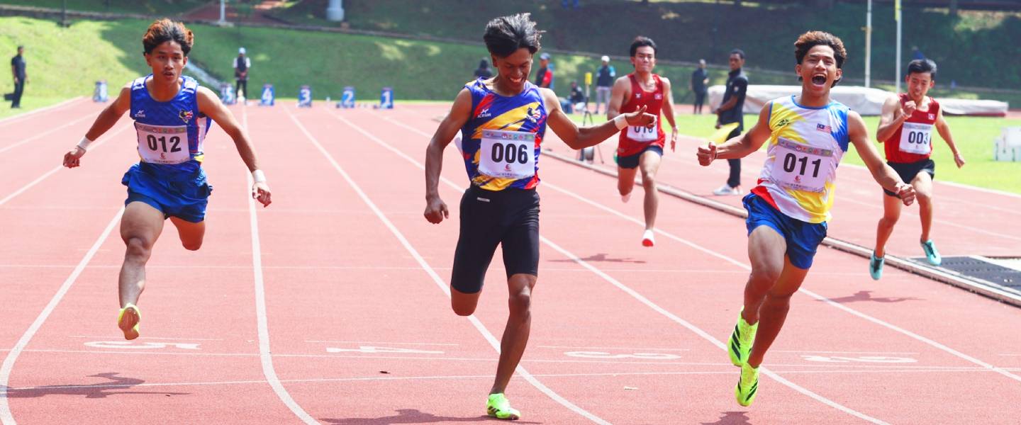 Athletes in action.